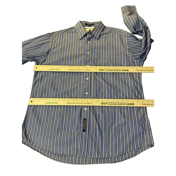 Tommy Hilfiger Dress Shirt Mens 15 1/2 32-33 Used Blue Striped - Picture 9 of 12